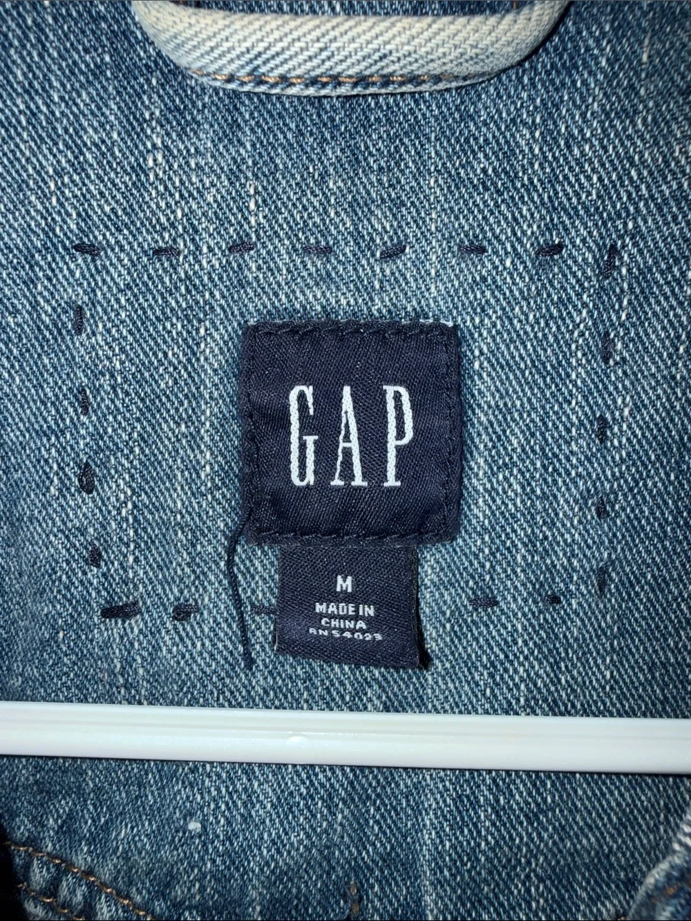 GAP Light Blue Denim Vest - Sleeveless Jean Jacket
